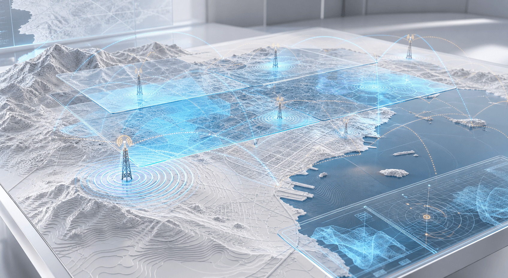 Mapping and RF modeling platform visualization